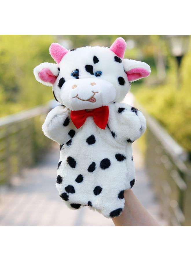 الأزرق جي دبليو ربطة العنق الجديدة دمية الأرنب الدمى تعلم لعبة القفازات للأطفال في وقت مبكر تعليم رواية القصص للآباء والأطفال لإرضاء الدمى القطيفة - Image 1