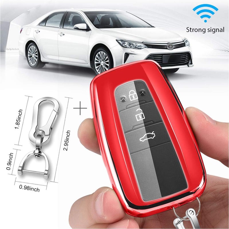 QBUC for Toyota Quicksand TPU car Key Cover, Quicksand Full Coverage Protection Quicksand Keychain Cover - Image 5