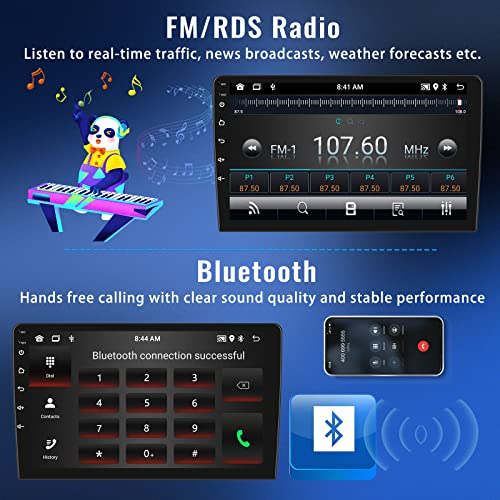 AMprime [2+32G] Android 13 Car Stereo for Hyundai Santa Fe IX45 2013-2018 with Wireless Carplay&Android Auto,9 Inch Car Radio with Mirror Link Bluetooth FM/RDS WiFi GPS Navigation SWC+AHD Backup Camera - Image 4