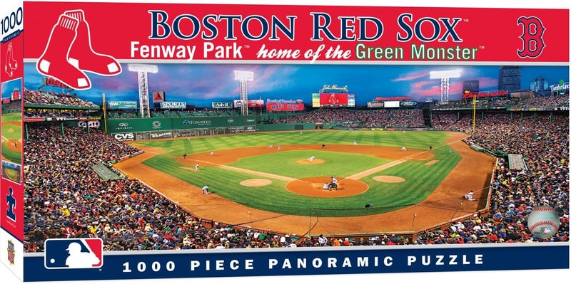 MasterPieces 1000 Piece Sports Jigsaw Puzzle  MLB Boston Red Sox Center View Panoramic  13x39 - Image 2