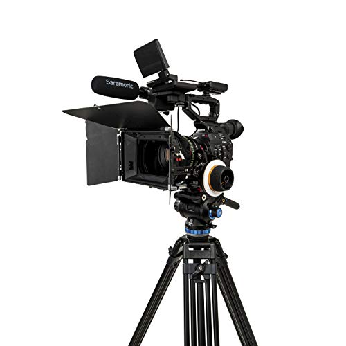 Benro S8 PRO Flat Base Fluid Video Head, 17.6 lb Max, 8 Step Counterbalance (0-7), 3/8"-16 Accessory Mounts, 3/8"-16 Head Mount, w/Pan Arm (S8PRO) - Image 2