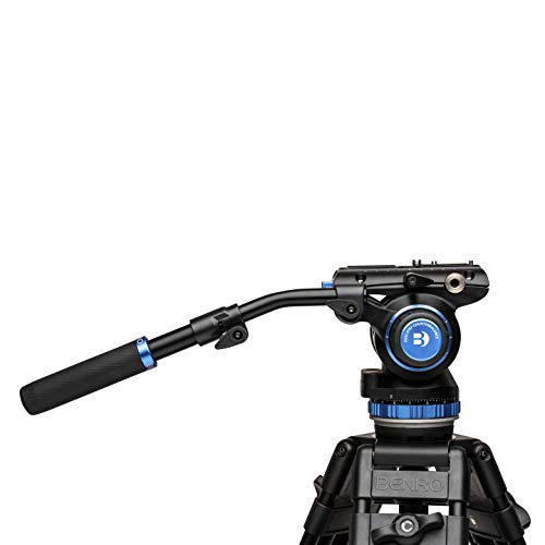 Benro S8 PRO Flat Base Fluid Video Head, 17.6 lb Max, 8 Step Counterbalance (0-7), 3/8"-16 Accessory Mounts, 3/8"-16 Head Mount, w/Pan Arm (S8PRO) - Image 5