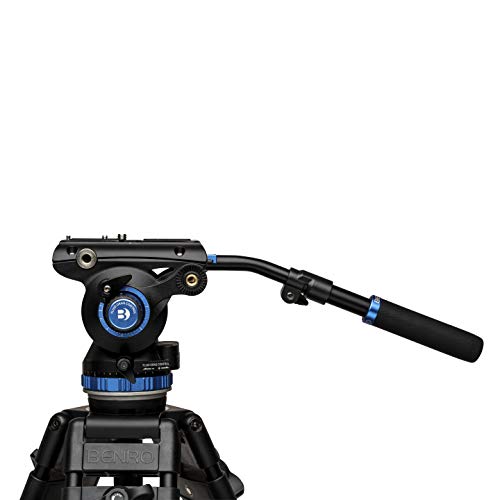 Benro S8 PRO Flat Base Fluid Video Head, 17.6 lb Max, 8 Step Counterbalance (0-7), 3/8"-16 Accessory Mounts, 3/8"-16 Head Mount, w/Pan Arm (S8PRO) - Image 4
