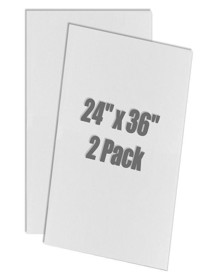 SCZS Corrugated Plastic Sheet for Indoor and Outdoor Use - 4 Mm Thick Poster Board, 24x36 Inches - Pack of 2 White Plastic Board Sheets - Waterproof Coroplast Sheets and Lightweight Blank - Image 1