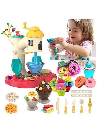 Kids Play Dough Kitchen Creations Noodle Maker, Handmade DIY Creative Noodle Machine Toy Kit with Dough and Molds for Kids 2 3 4 5 Year Old (Ice Cream Maker) - pzsku/ZDF9EBAB8FB0D1709B850Z/45/_/1729863737/83a1587d-96f8-4e56-8047-dce2ccee9b23