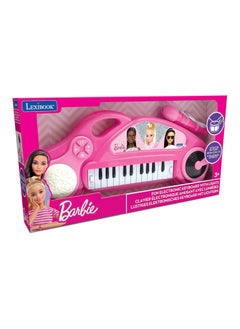 Lexibook Barbie Electronic Piano | For Kids and Girls | Light Effects | Microphone | Drums | Built-in Speaker | DJ Player | Pink  - Image 1