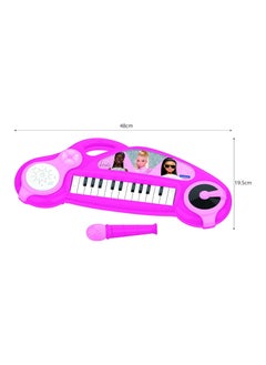 Lexibook Barbie Electronic Piano | For Kids and Girls | Light Effects | Microphone | Drums | Built-in Speaker | DJ Player | Pink  - Image 3