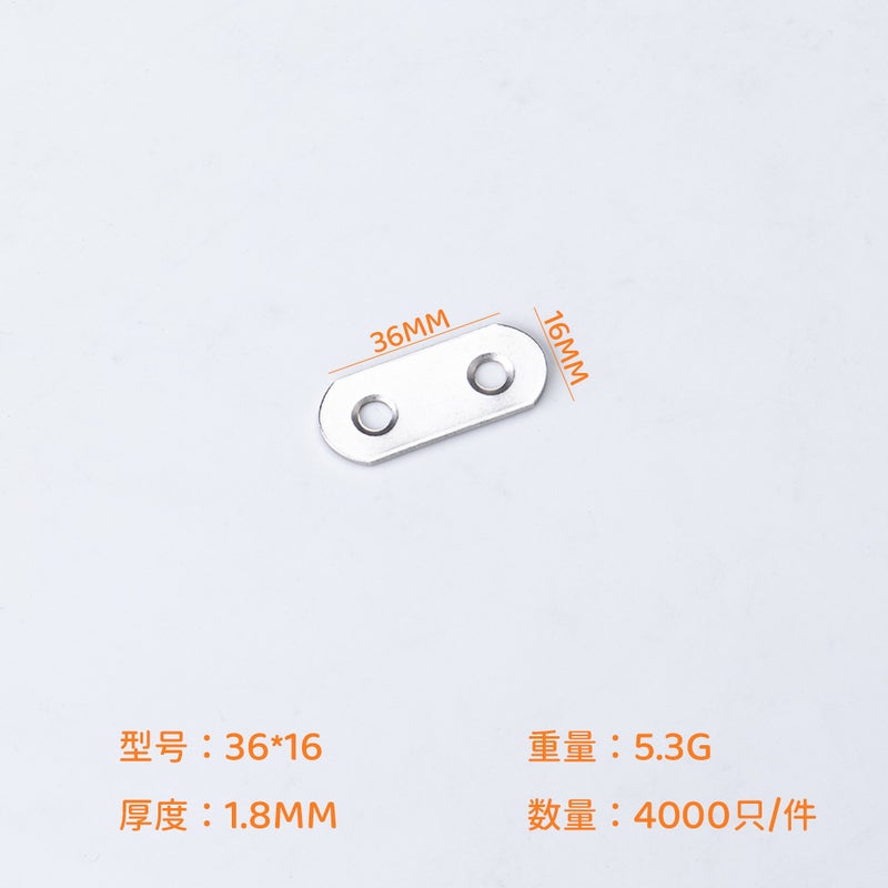 Factory Direct Sales Stainless Steel Angle Code Thickeneded 90 Degree Right Angle Connector T-Shaped L-Shaped Plane Fixing Piece Furniture Angle Code 3616 - Image 1