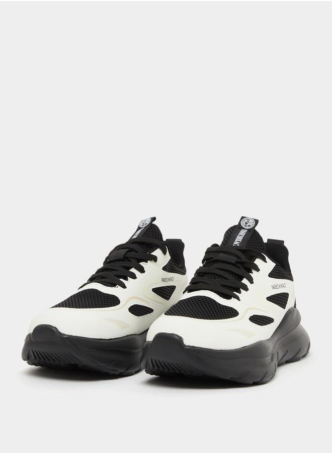 Styli - Chunky Sole Color Block Lace Up Sneakers - Image 1
