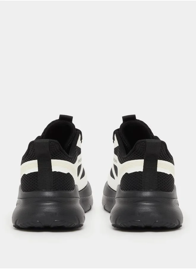 Styli Chunky Sole Color Block Lace Up Sneakers