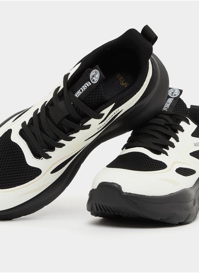 Styli - Chunky Sole Color Block Lace Up Sneakers - Image 1