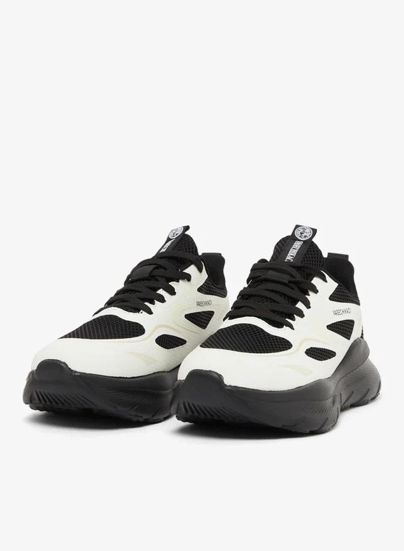 Styli Active Chunky Sole Color Block Lace Up Sneakers