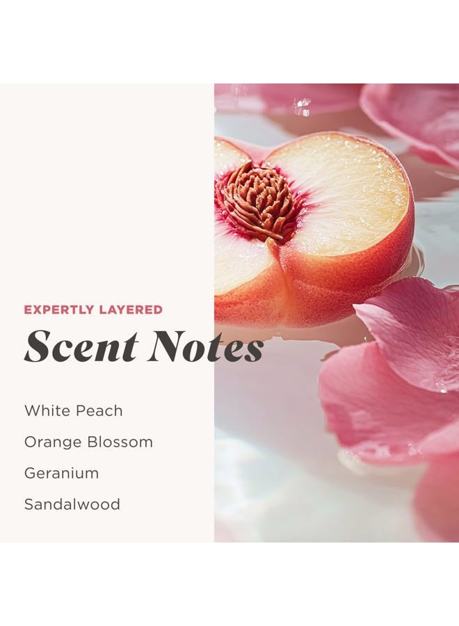 Caress Body Wash for Women, Daily Silk White Peach & Orange Blossom, Shower Gel Body Wash Moisturizing for Noticeably Silky, Soft Skin, 20 fl oz, 4 Pack - Image 4