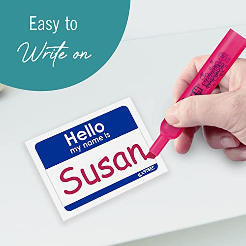 EXTRIC Hello My Name is Stickers, Assorted Color, Name Tag Stickers, 2.25" x 3.5" Name Badge Labels 100 Count, for Classroom, School, Meetings - Image 3