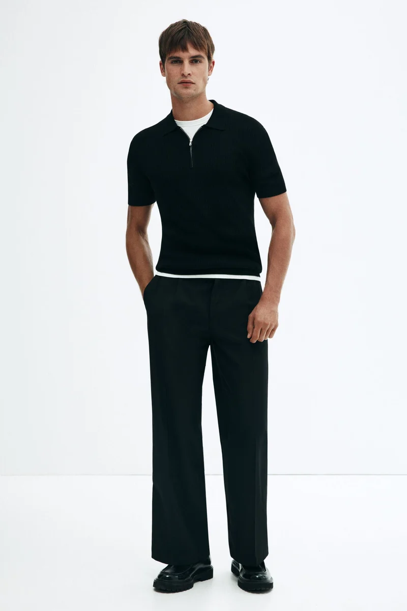 اتش اند ام تي-شيرت بولو بسحاب بقصة سلِم