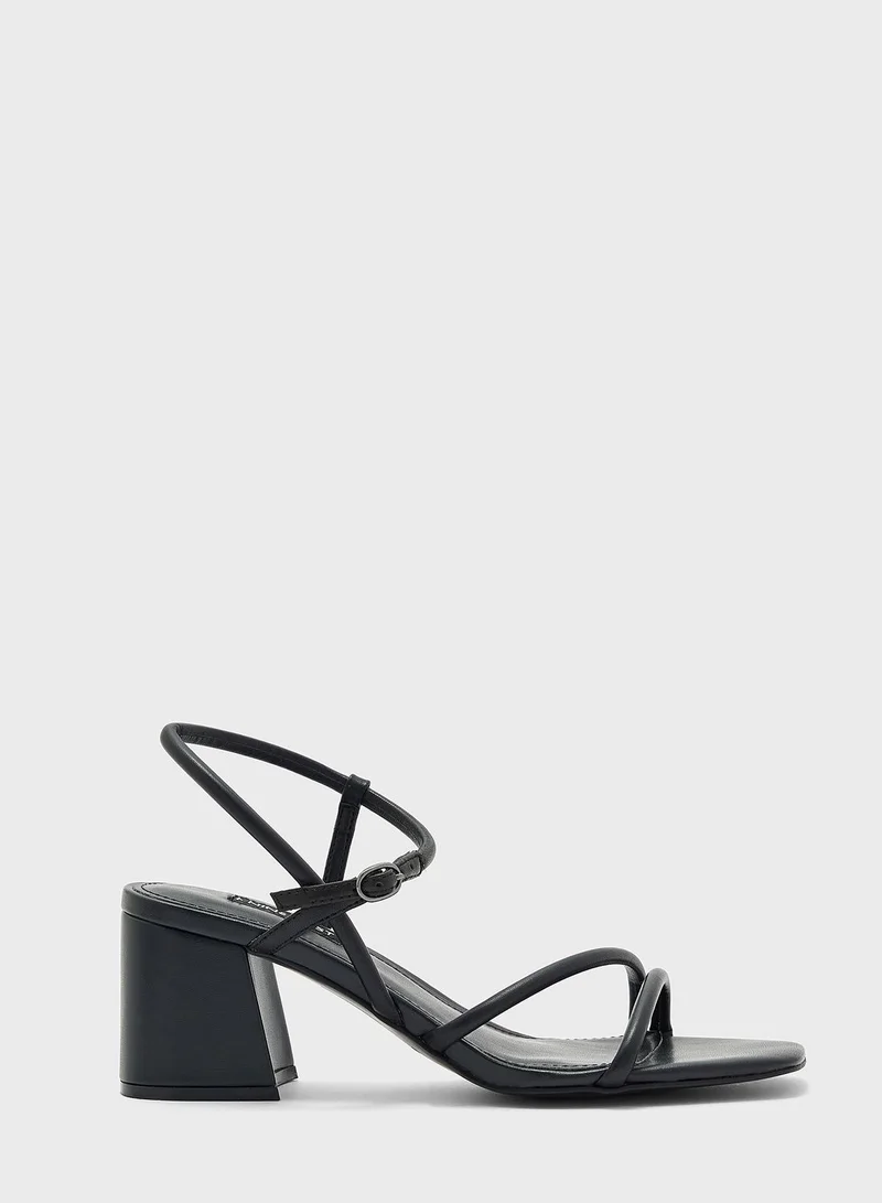 NINE WEST Ankle Strap Low Heel Sandals