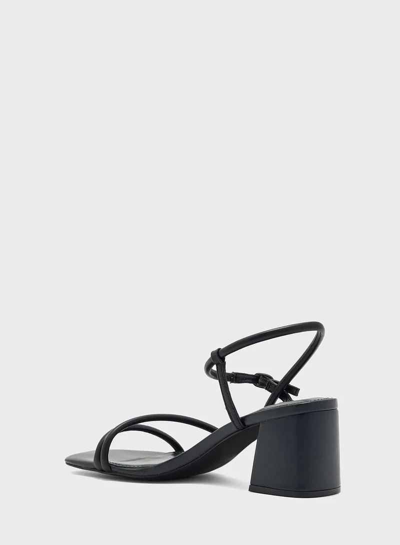 NINE WEST Ankle Strap Low Heel Sandals
