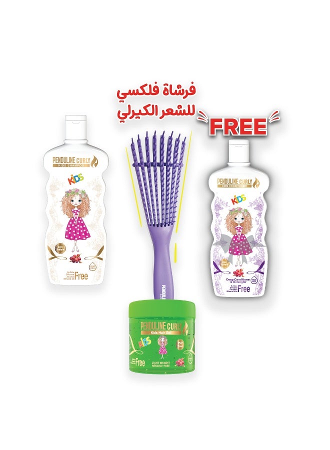بيندولين مجموعة بندولين للتصفيف – تنظيف لطيف، ترطيب، وتثبيت مثالي للشعر الكيرلي - Image 4