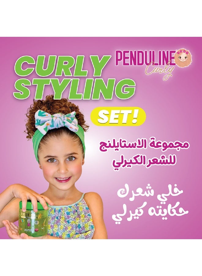 بيندولين مجموعة بندولين للتصفيف – تنظيف لطيف، ترطيب، وتثبيت مثالي للشعر الكيرلي - Image 5