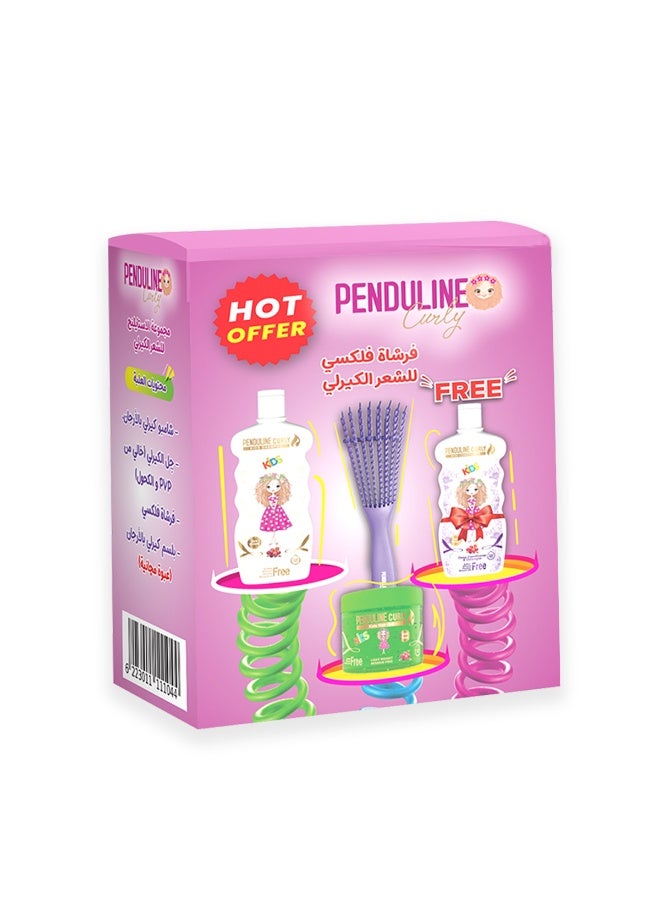 بيندولين مجموعة بندولين للتصفيف – تنظيف لطيف، ترطيب، وتثبيت مثالي للشعر الكيرلي - Image 3