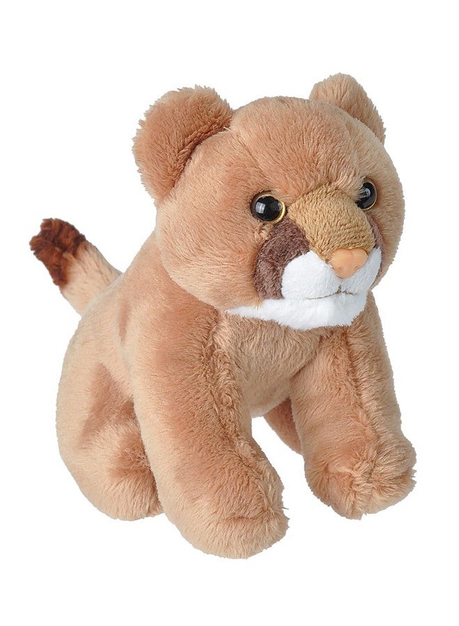 Wild Republic Pocketkins Eco Mountain Lion, Stuffed Animal, 5 Inches, Plush Toy, Made from Recycled Materials, Eco Friendly