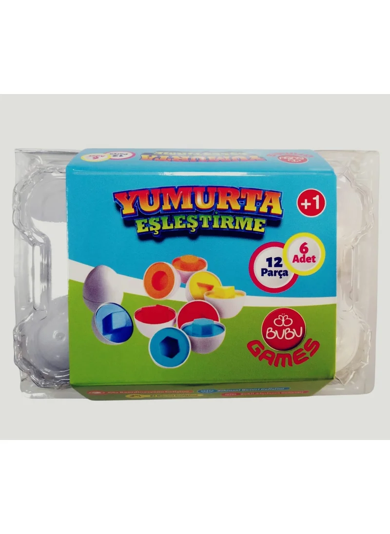 BUBU Games 6 Egg Matching 12 Pieces GM0067