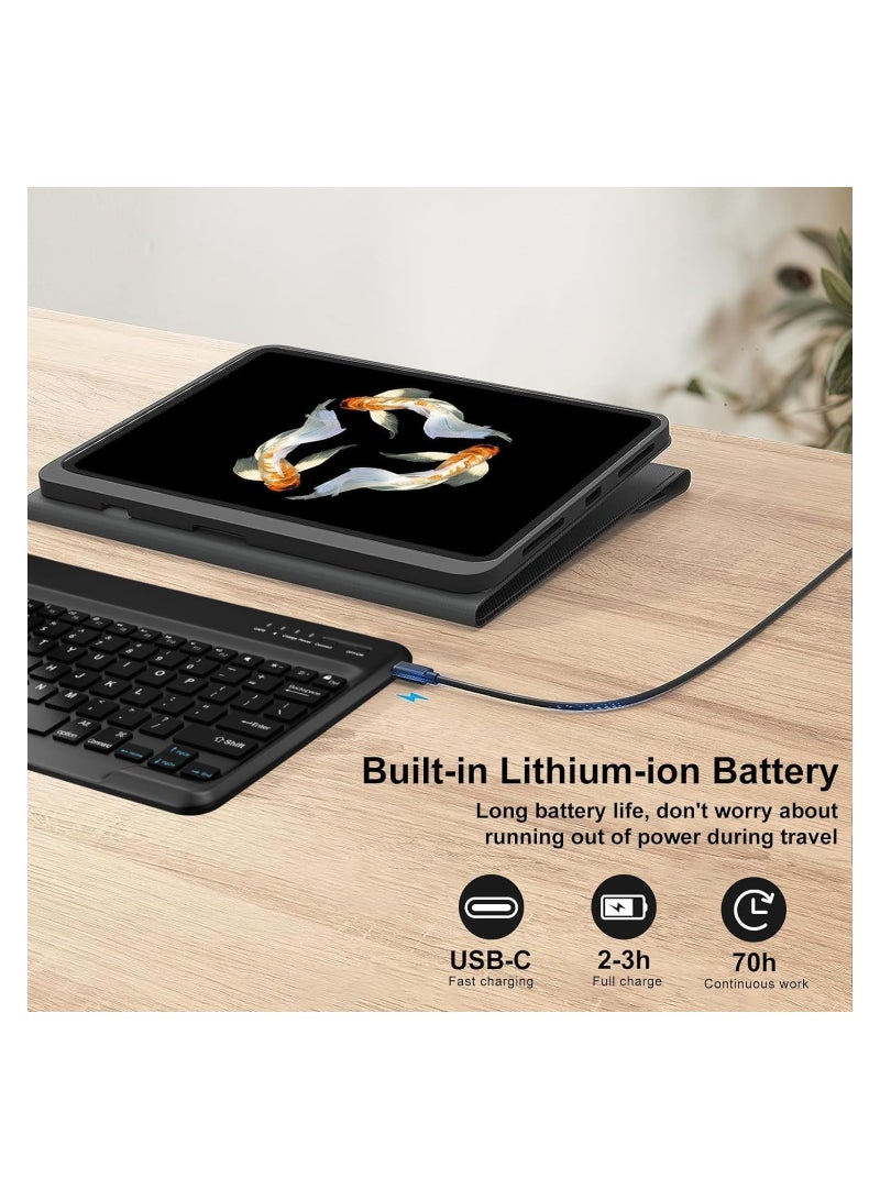 TIGER Galaxy Tab S9 Ultra/S8 Ultra Keyboard Case 14.6 Inch – 2022/2023 Slim Bluetooth Keyboard Cover with S Pen Holder, Detachable Wireless Keyboard, Magnetic Stand, Smart Sleep/Wake Function - Image 3