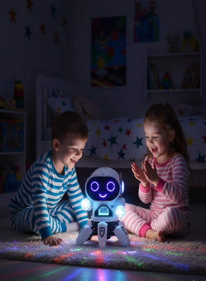 Goyal's Bot Robot Octopus Style | Colorful Lights and Music | All Direction Movement | Dancing Robot Toys for Kids | (White) - Image 2
