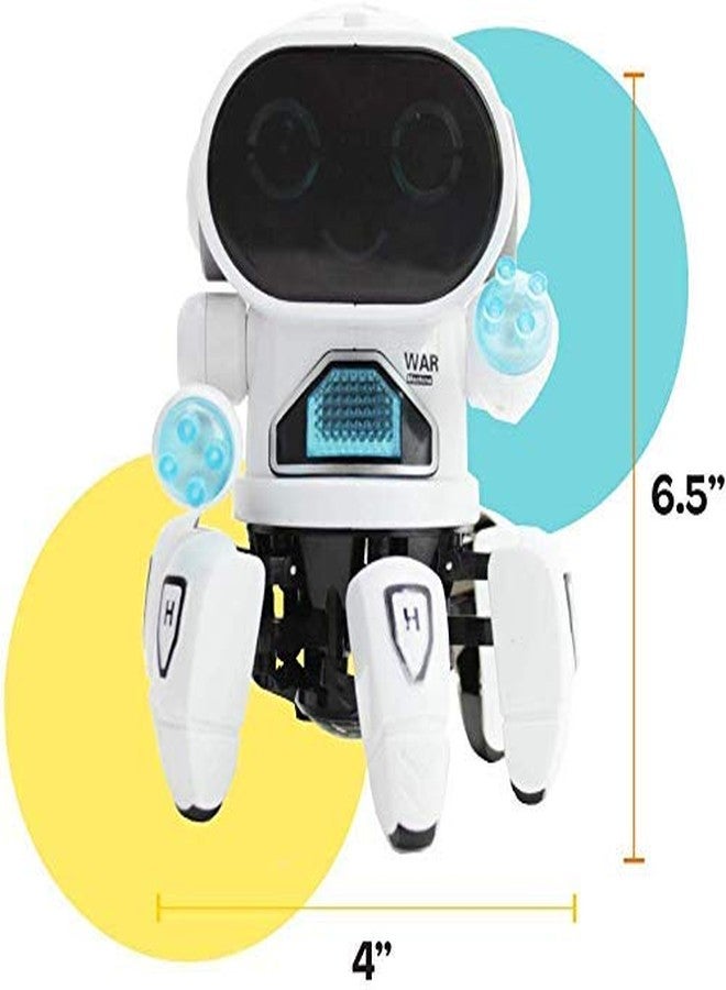 Goyal's Bot Robot Octopus Style | Colorful Lights and Music | All Direction Movement | Dancing Robot Toys for Kids | (White) - Image 4