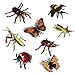 Odowalker 8 pcs Lifelike Assorted Plastic Insects Bugs Figures Realistic Sandbox 4 Butterfly Bee Ladybug Grasshopper MantisUangStag Beetle - Image 2