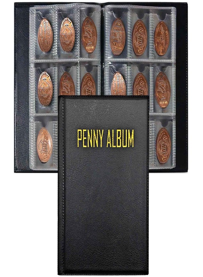 Xxmbbjy 108 Pockets Pressed Penny Collecting Album Book, Portable Smashed Pressed Penny Album Book Holder for Collectors, Suitable for Work or Travel - Image 1