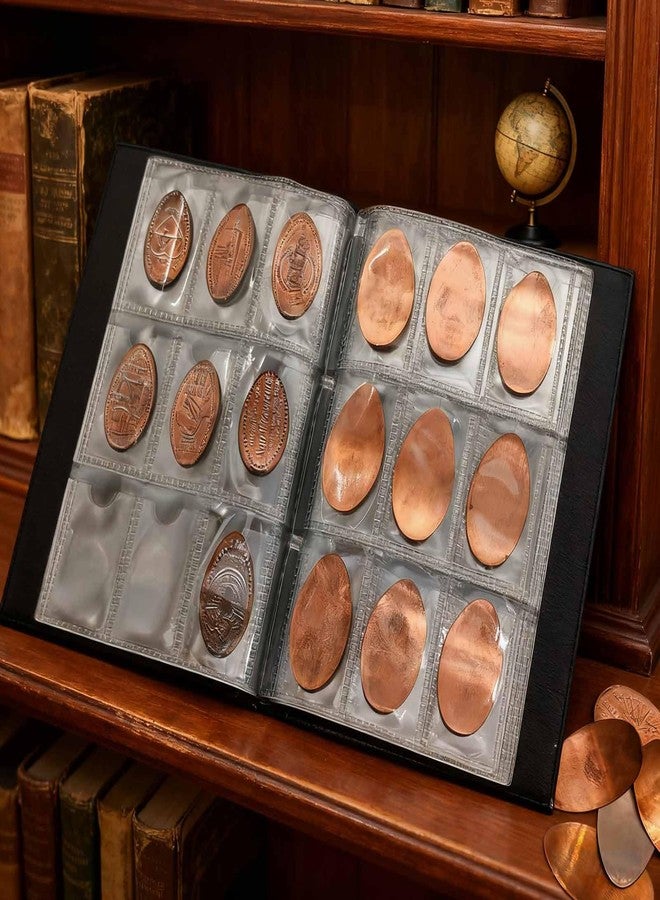 Xxmbbjy 108 Pockets Pressed Penny Collecting Album Book, Portable Smashed Pressed Penny Album Book Holder for Collectors, Suitable for Work or Travel - Image 2