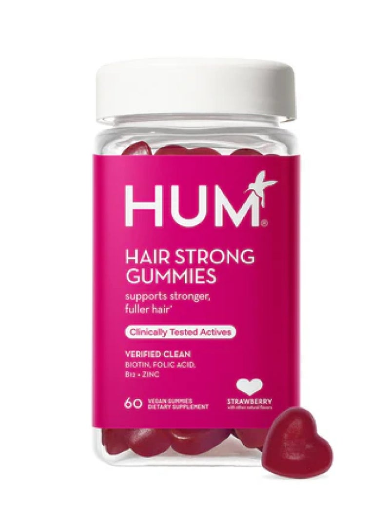 Hair Strong, Stronger Hair, Fuller Hair 60 Vegan Gummies