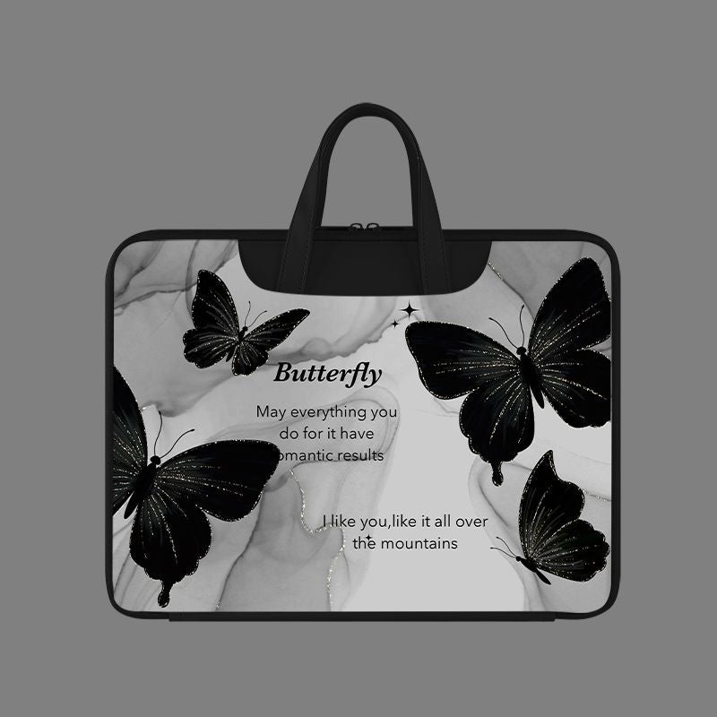 Waterproof Laptop Sleeve for 13-16 Inch Notebook, Shockproof Computer Bag with Luggage Strap, Cute Cartoon Carrying Case for Travel/School/Office, Fits MacBook/Dell/HP - Image 1