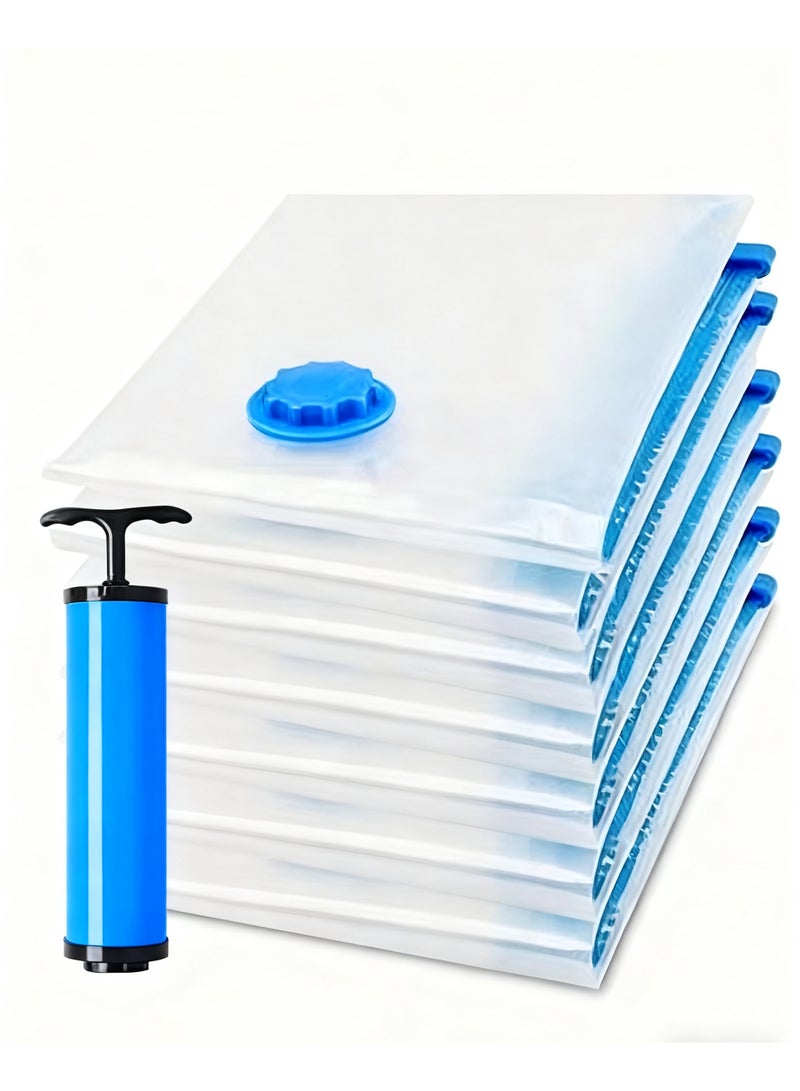 أكنزلмед كيس تخزين الختم القابل لإعادة الاستخدام مع مضخة امتصاص متعددة الألوان 60x80cm - Image 1