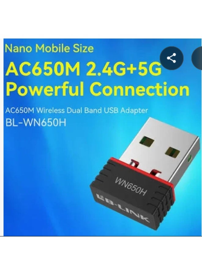 LB-LINK LB LINK WN650H AC650 Dual band WIFI USB Adapter - Image 4