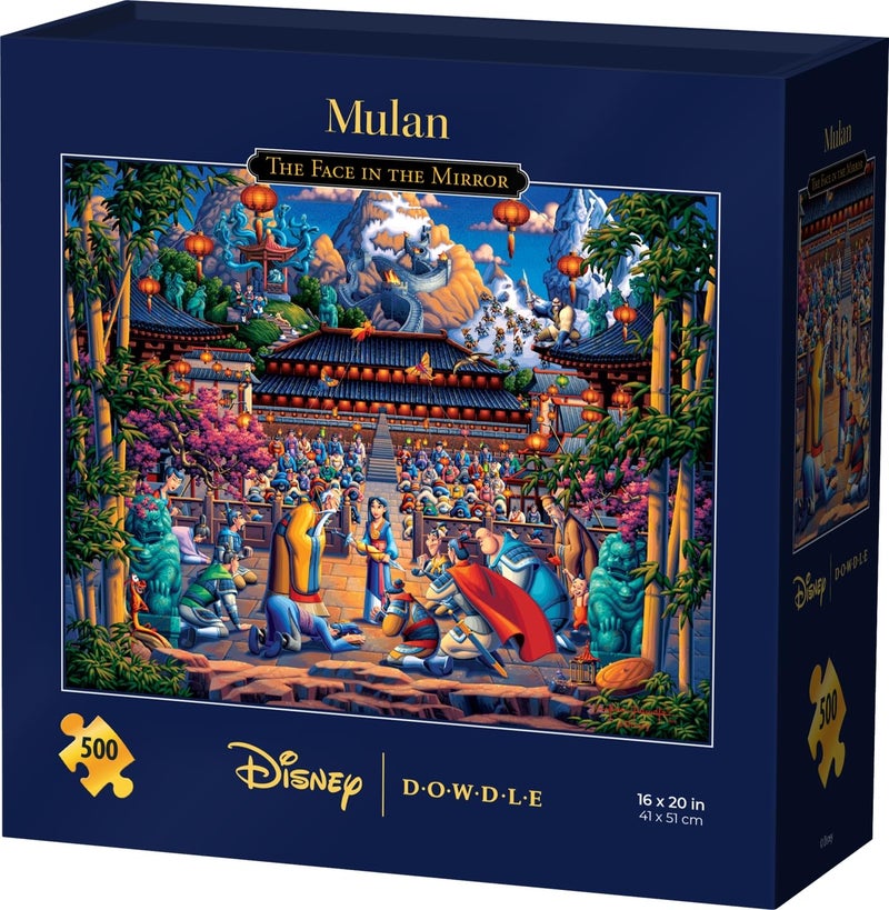 Dowdle Mulan The Face in The Mirror Disney Dowdle 500 Piece Jigsaw Puzzle for Adults - Image 2