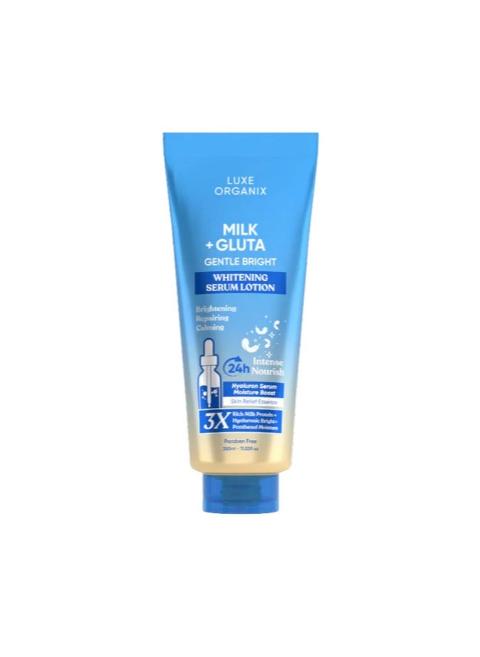 LUXE ORGANIX Milk + Gluta Whitening Serum Lotion 350ml  - Image 4