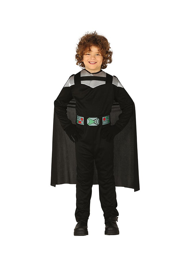 Fiestas Guirca Kids Dark Knight  Batman Costume, 3-4 Years. Includes: Jumpsuit, cape, belt 