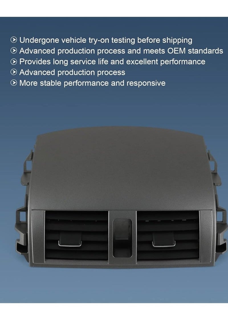 A/C Outlet Air Vent Panel Compatible with Toyota Corolla 2009 2010 2011 2012 2013 55663-02060, 55670-02160 - Image 2