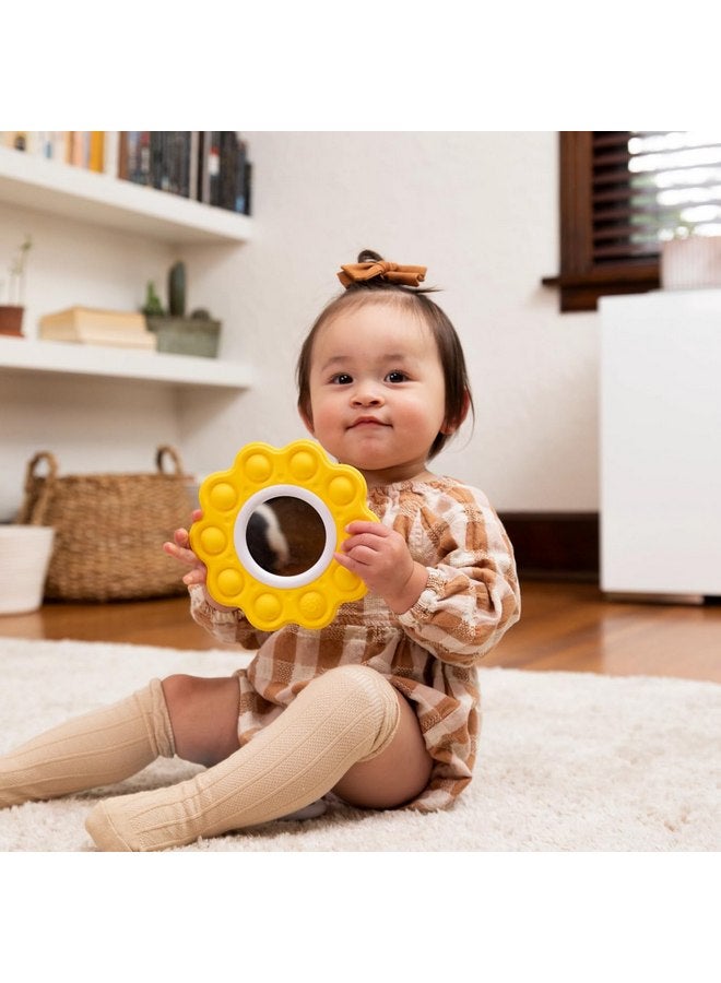 Fat Brain Toys Fat Brain Toys Dimpl Bright - Popping Sensory Toy with Mirror, 10 mos+  - Image 2