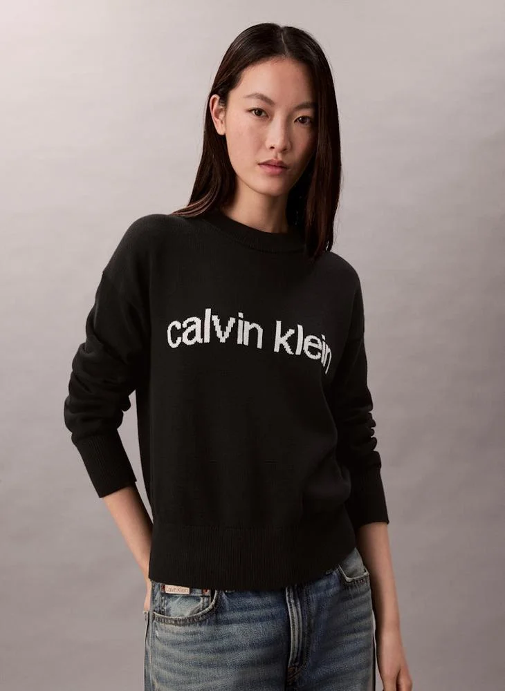 Calvin Klein Jeans Graphic Crew Neck Sweater
