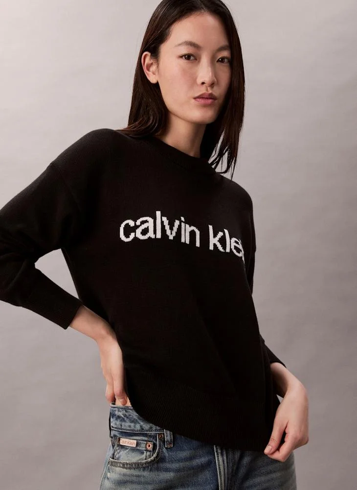 Calvin Klein Jeans Graphic Crew Neck Sweater