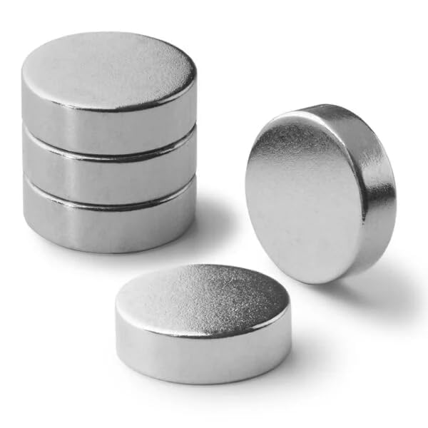 KRYTONE® 50 Piece Silver Round Magnet Set (6 X 1.5 MM) Use as Fridge Magnet, Door, Kitchen Organiser Magnet, Multipurpose Office Pack of 50(Silver) - Image 3