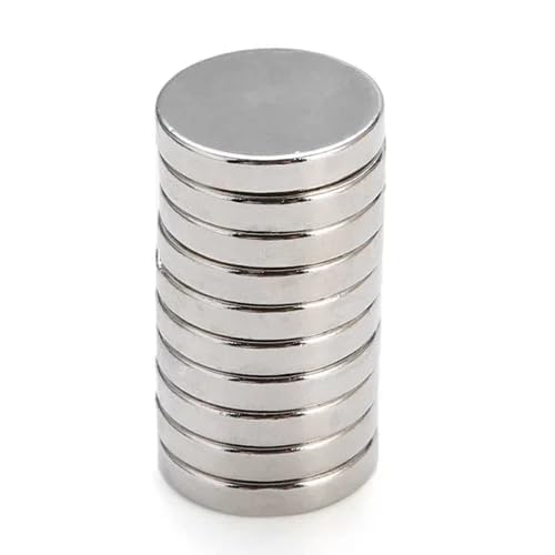 KRYTONE® 50 Piece Silver Round Magnet Set (6 X 1.5 MM) Use as Fridge Magnet, Door, Kitchen Organiser Magnet, Multipurpose Office Pack of 50(Silver) - Image 2