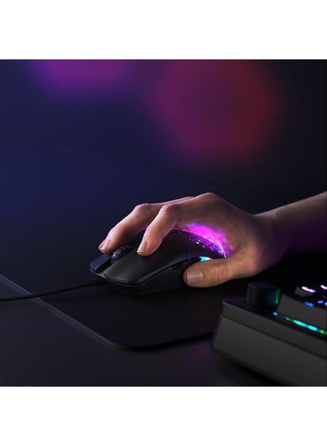 Glorious Model 0 Eternal -Superlight Wired PC Gaming Mouse with Honeycomb Shell, 6 Programmable Buttons, RGB Lighting & PTFE Skates- Matte Black - Image 2