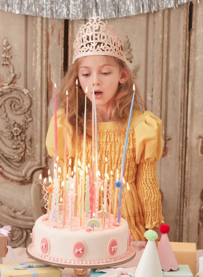 Meri Meri Mixed Twisted Long Candles - Image 2