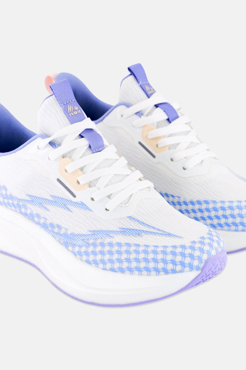 RBX Women Mesh Lace Up Running Shoes, Multicolor - Image 3