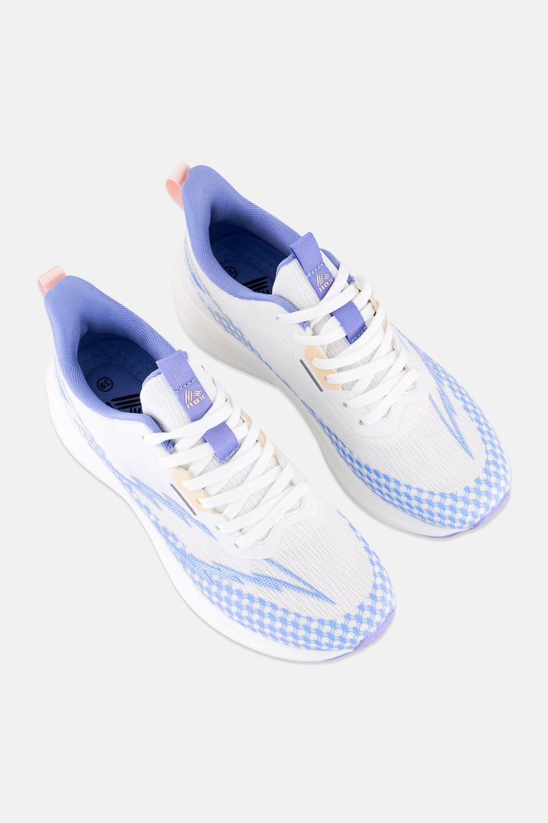 RBX Women Mesh Lace Up Running Shoes, Multicolor - Image 4