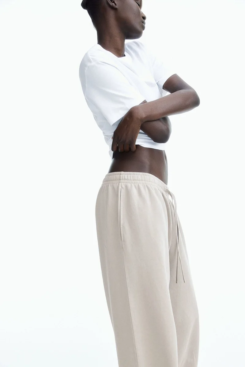 اتش اند ام Washed cotton sweatpants